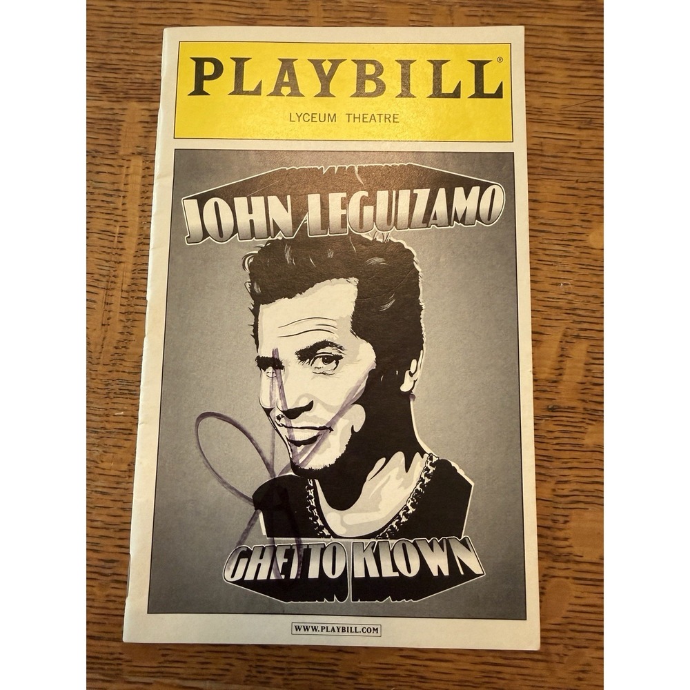 John Leguizamo Ghetto Klown 2011 Playbill‎ Signed